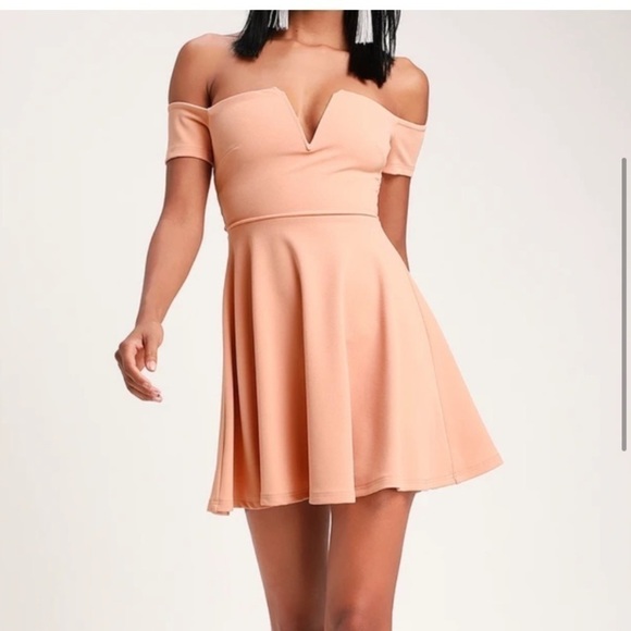 LULUS play the part off shoulder mini dress - Picture 1 of 9